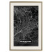 Poster Dark Map of Frankfurt - black and white composition with the German city 118144 additionalThumb 19