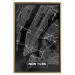 Poster Negative Map: New York - black and white city map in the USA 123044 additionalThumb 20