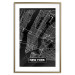 Poster Negative Map: New York - black and white city map in the USA 123044 additionalThumb 16