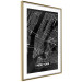 Poster Negative Map: New York - black and white city map in the USA 123044 additionalThumb 6