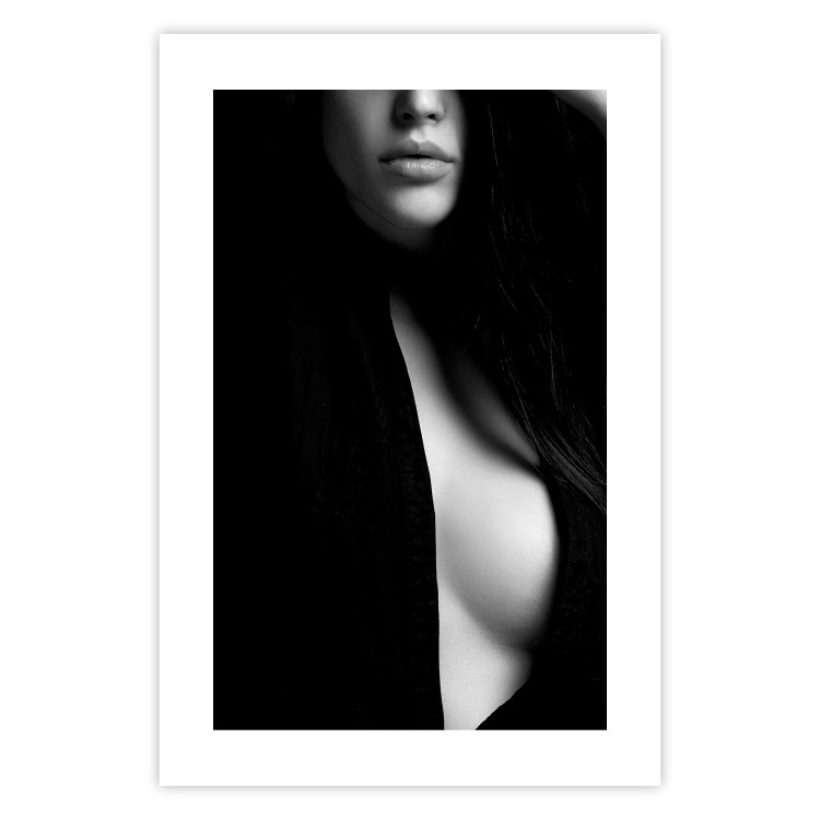 Wall Poster Sensual Elegance - photograph of woman in black and white tones 123744 additionalImage 19
