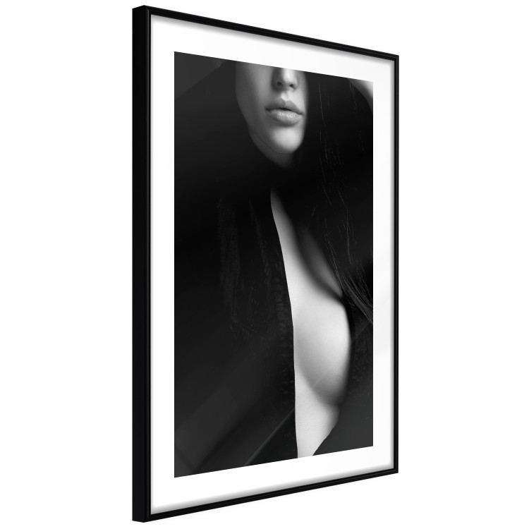 Wall Poster Sensual Elegance - photograph of woman in black and white tones 123744 additionalImage 11