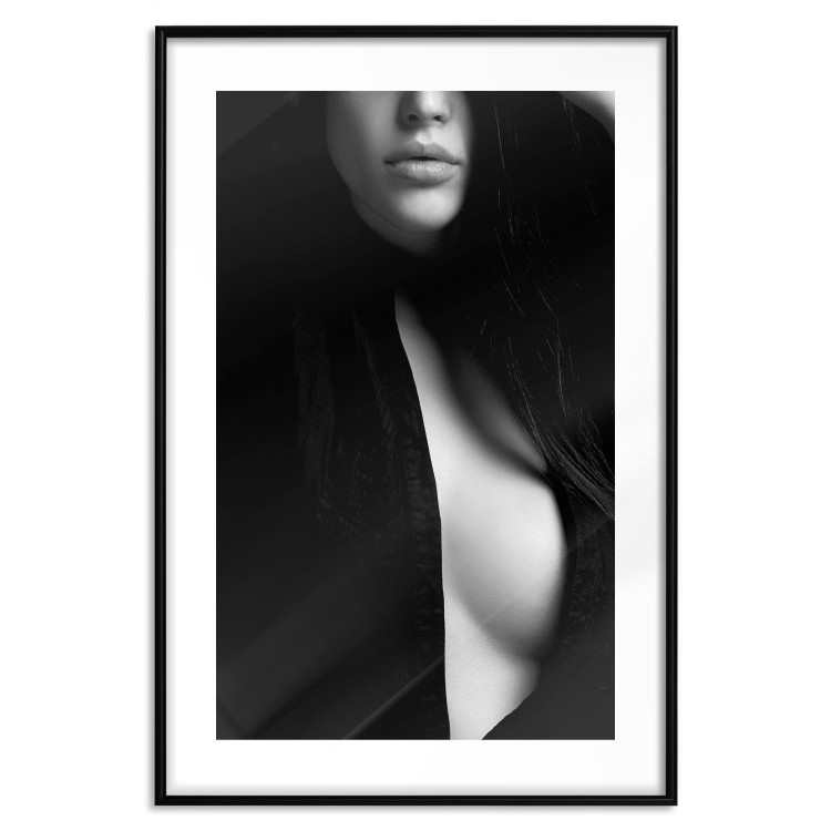 Wall Poster Sensual Elegance - photograph of woman in black and white tones 123744 additionalImage 15