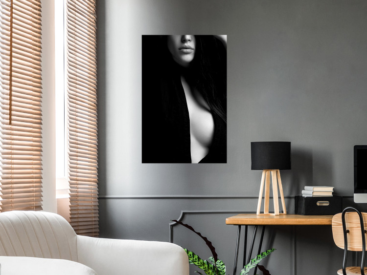 Wall Poster Sensual Elegance - photograph of woman in black and white tones 123744 additionalImage 17