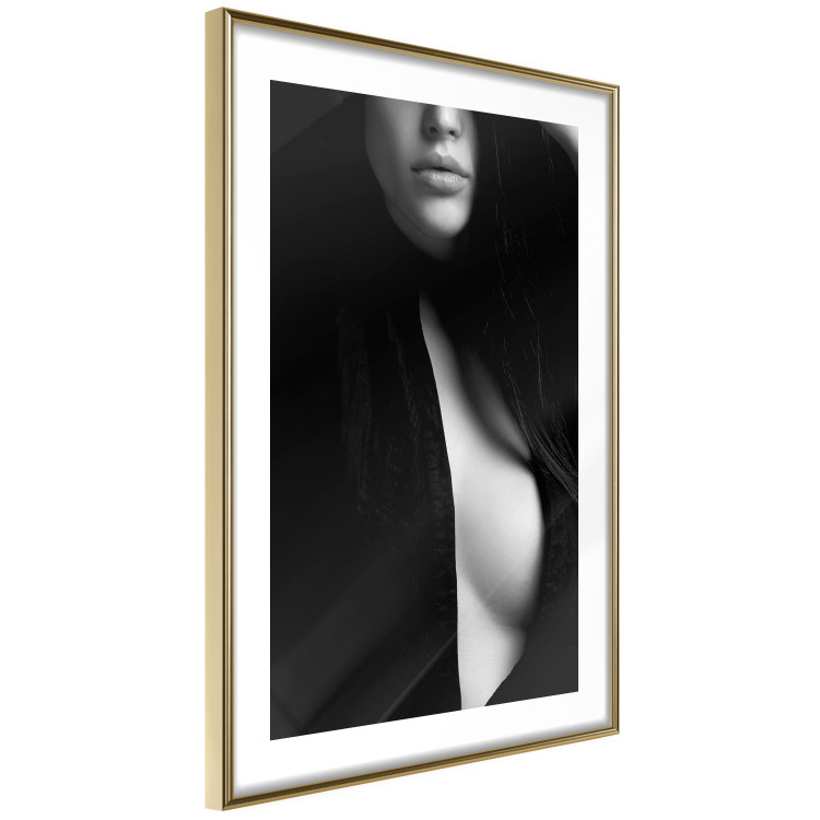 Wall Poster Sensual Elegance - photograph of woman in black and white tones 123744 additionalImage 6