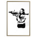 Wall Poster Banksy Mona Lisa with Rocket Launcher - black woman with rocket launcher 124444 additionalThumb 19
