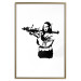 Wall Poster Banksy Mona Lisa with Rocket Launcher - black woman with rocket launcher 124444 additionalThumb 16