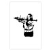 Wall Poster Banksy Mona Lisa with Rocket Launcher - black woman with rocket launcher 124444 additionalThumb 18