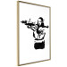 Wall Poster Banksy Mona Lisa with Rocket Launcher - black woman with rocket launcher 124444 additionalThumb 12