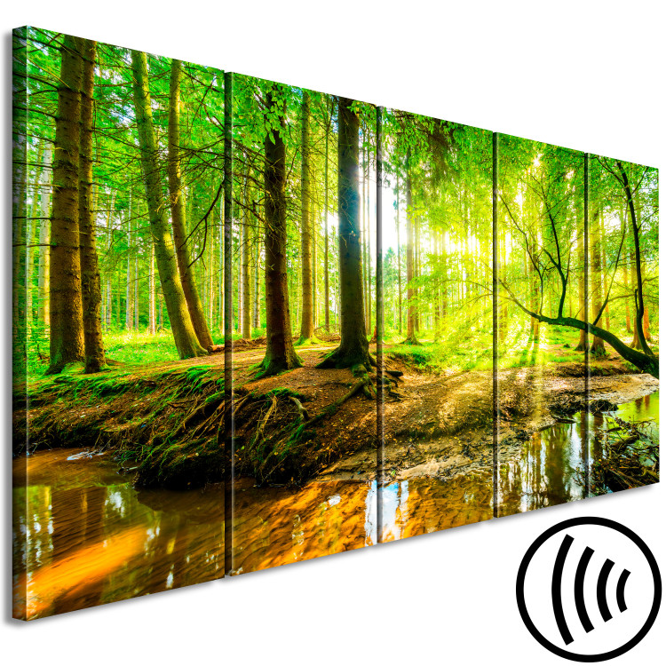 Canvas Forest Stream (5 Parts) Narrow 125044 additionalImage 6
