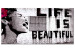 Large canvas print Banksy: Life is Beautiful II [Large Format] 125544