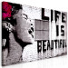 Large canvas print Banksy: Life is Beautiful II [Large Format] 125544 additionalThumb 3