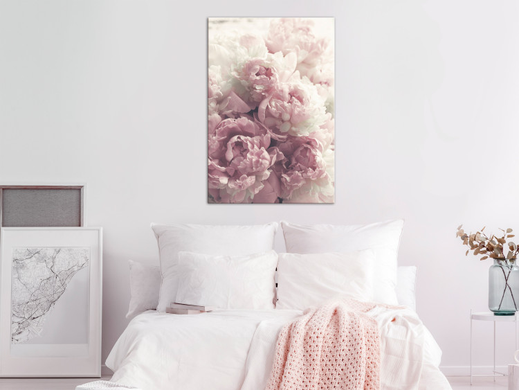 Canvas Delicate Peonies (1 Part) Vertical 125744 additionalImage 3