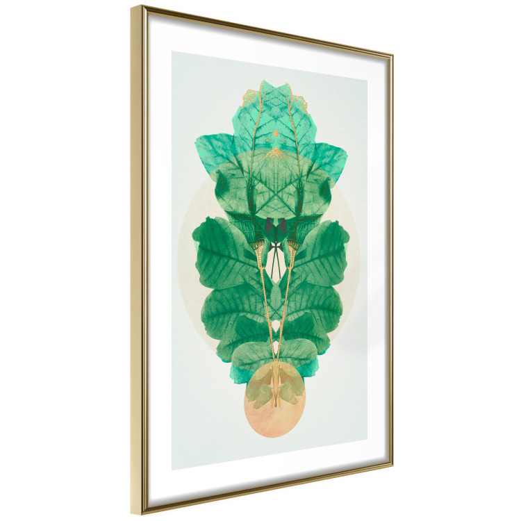 Wall Poster Mint of Egypt - abstract plant composition in a mirrored upholstery 126544 additionalImage 7