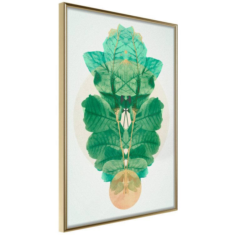 Wall Poster Mint of Egypt - abstract plant composition in a mirrored upholstery 126544 additionalImage 12