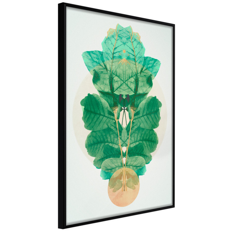 Wall Poster Mint of Egypt - abstract plant composition in a mirrored upholstery 126544 additionalImage 11