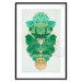 Wall Poster Mint of Egypt - abstract plant composition in a mirrored upholstery 126544 additionalThumb 15