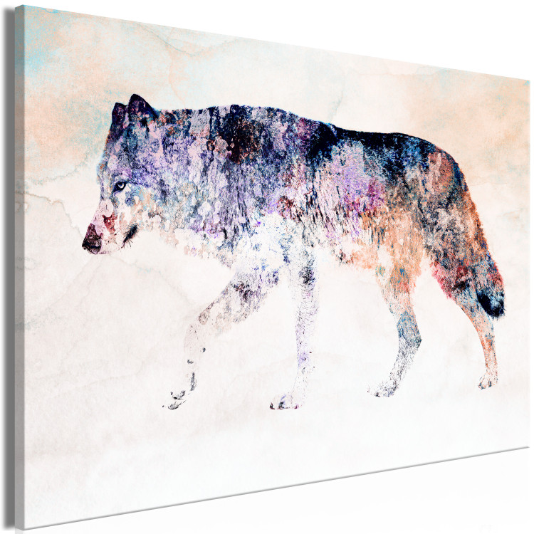 Canvas Print Lonely Wolf (1 Part) Wide 126944 additionalImage 2