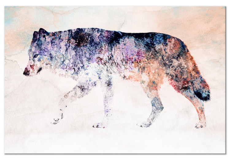 Canvas Print Lonely Wolf (1 Part) Wide 126944