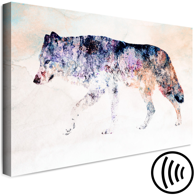 Canvas Print Lonely Wolf (1 Part) Wide 126944 additionalImage 6