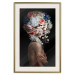Poster Mysterious Gesture - abstract woman with colorful flowers on her head 127244 additionalThumb 20