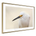 Wall Poster Snowy Egret - bird with a black beak and yellow face on a light background 129844 additionalThumb 7