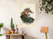 Poster Mr. Fox - abstract composition of an animal surrounded by plants 130444 additionalThumb 2