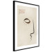 Wall Poster Portrait of Adela - face pattern on a beige background in an abstract motif 134344 additionalThumb 8