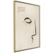 Wall Poster Portrait of Adela - face pattern on a beige background in an abstract motif 134344 additionalThumb 12