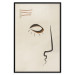 Wall Poster Portrait of Adela - face pattern on a beige background in an abstract motif 134344 additionalThumb 18