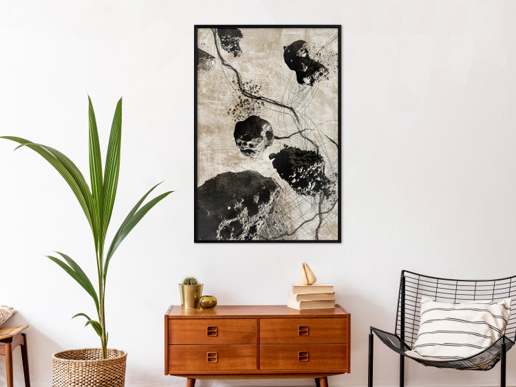Wall Poster Horizon of Senses - abstract large rocks and stones on a beige background 134444 additionalImage 6