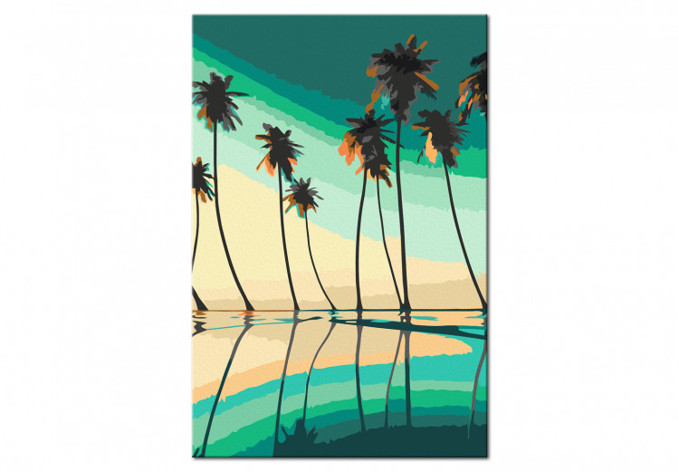 Paint by number Turquoise Palm Trees 134844 additionalImage 5