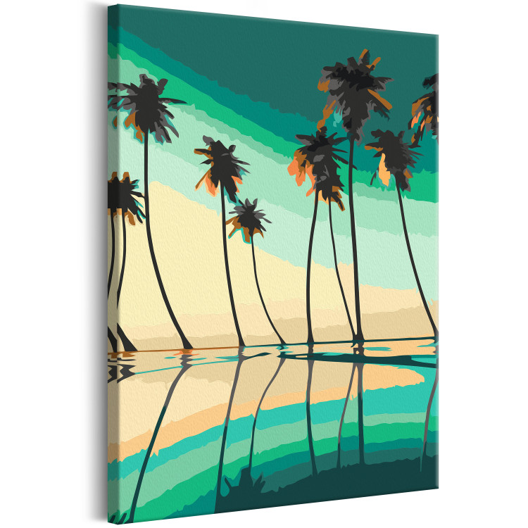Paint by number Turquoise Palm Trees 134844 additionalImage 6