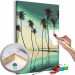 Paint by number Turquoise Palm Trees 134844
