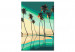 Paint by number Turquoise Palm Trees 134844 additionalThumb 5