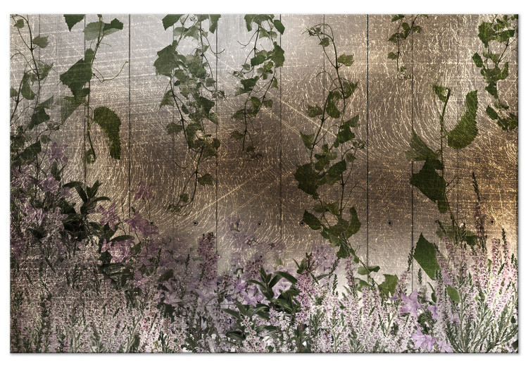 Canvas Flooding plants - Abstraction with ivy and heather at the base 135044