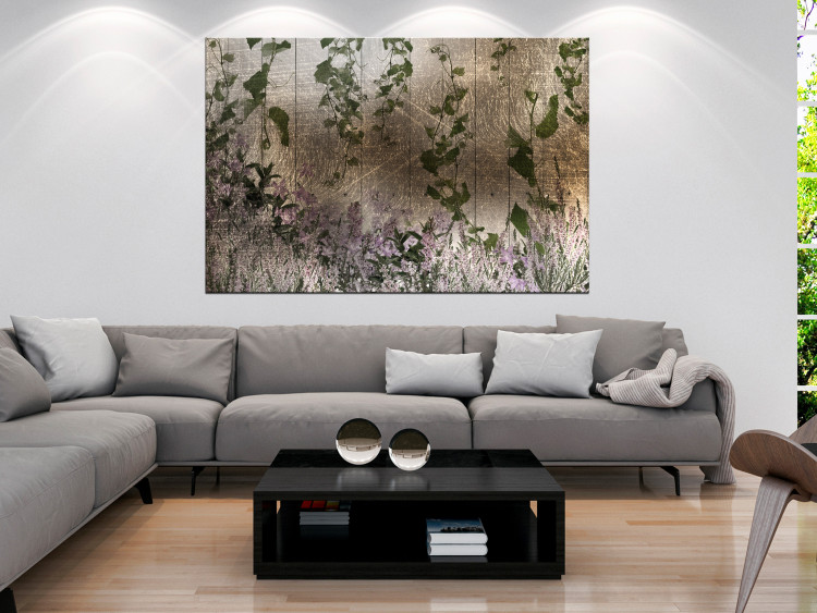 Canvas Flooding plants - Abstraction with ivy and heather at the base 135044 additionalImage 3