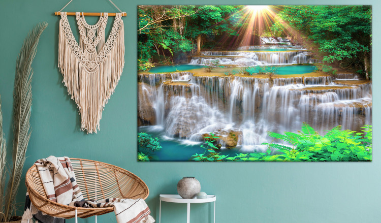 Large canvas print Tropical Waterfall [Large Format] 136344 additionalImage 5