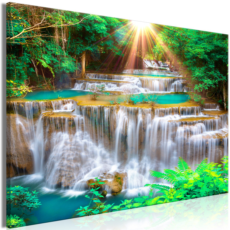 Large canvas print Tropical Waterfall [Large Format] 136344 additionalImage 3