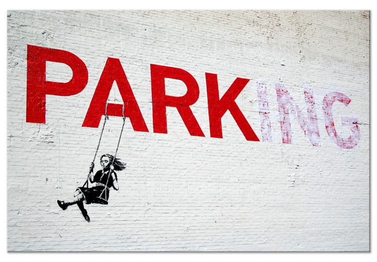 Large canvas print Parking Girl Swing by Banksy [Large Format] 136444