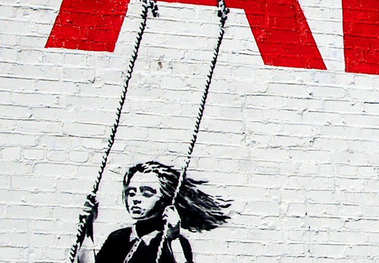 Large canvas print Parking Girl Swing by Banksy [Large Format] 136444 additionalImage 4