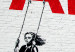 Large canvas print Parking Girl Swing by Banksy [Large Format] 136444 additionalThumb 4