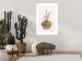 Wall Poster Golden Vase - a simple composition with green foliage in a vase on a beige background 136544 additionalThumb 15