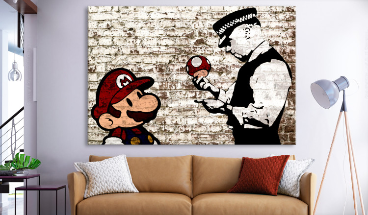 Large canvas print Mario Bros: Torn Wall [Large Format] 137544 additionalImage 6