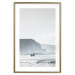 Poster Waiting for the Waves - seascape with large waves and surfers on boards 137844 additionalThumb 13