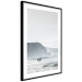 Poster Waiting for the Waves - seascape with large waves and surfers on boards 137844 additionalThumb 4