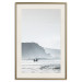 Poster Waiting for the Waves - seascape with large waves and surfers on boards 137844 additionalThumb 18