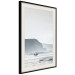Poster Waiting for the Waves - seascape with large waves and surfers on boards 137844 additionalThumb 8