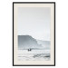 Poster Waiting for the Waves - seascape with large waves and surfers on boards 137844 additionalThumb 17