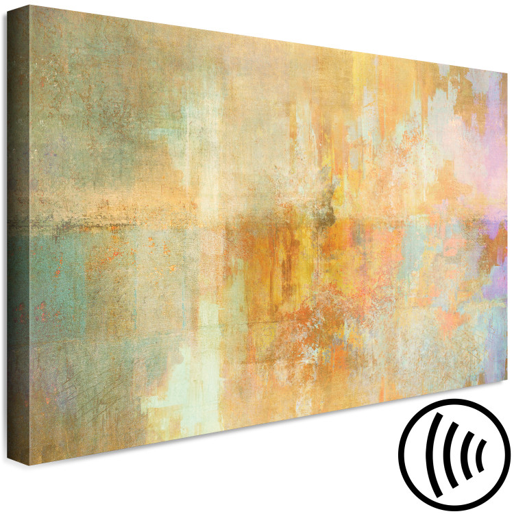 Canvas Art Print Sunny Uprising (1-piece) - unique abstraction in colorful background 145144 additionalImage 6